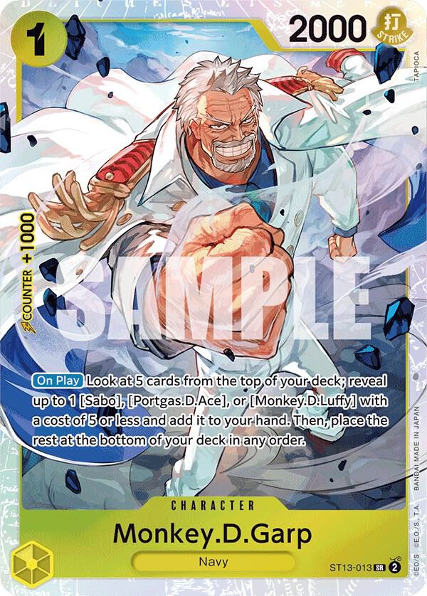 Monkey D Garp (Character) (ST13-013) (SR)
