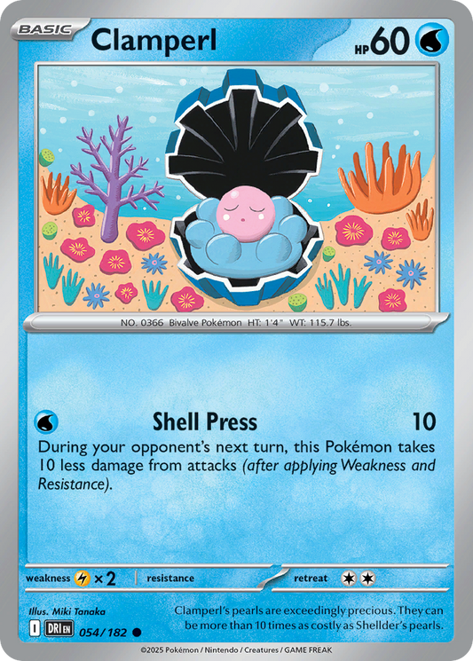 Clamperl (Basic Pokémon) (DRI-054/182) (Common)