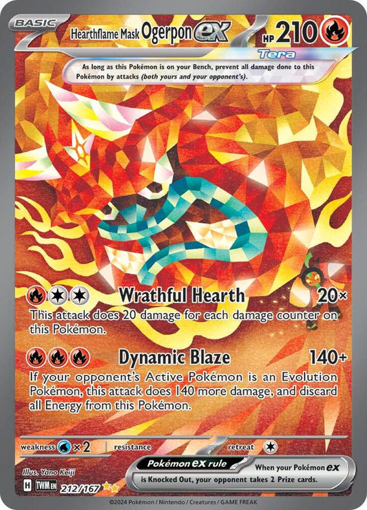 Hearthflame Mask Ogerpon EX 212/167 (TWM)
