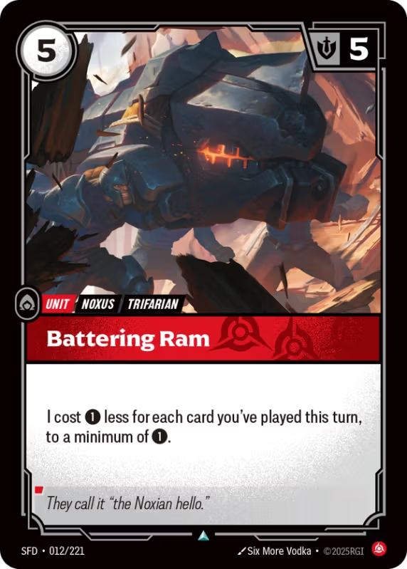 Battering Ram (Unit) (SFD-012/221) (UnCommon)
