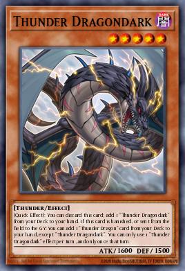 Thunder Dragondark (MONSTER) (RA03-EN018) (SR/UR/SE/UL/PS/CR/QCSE)