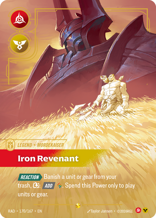 Iron Revenant (Legend) (RAD-170/167) (Showcase) (Alternate Art - Overnumbered)