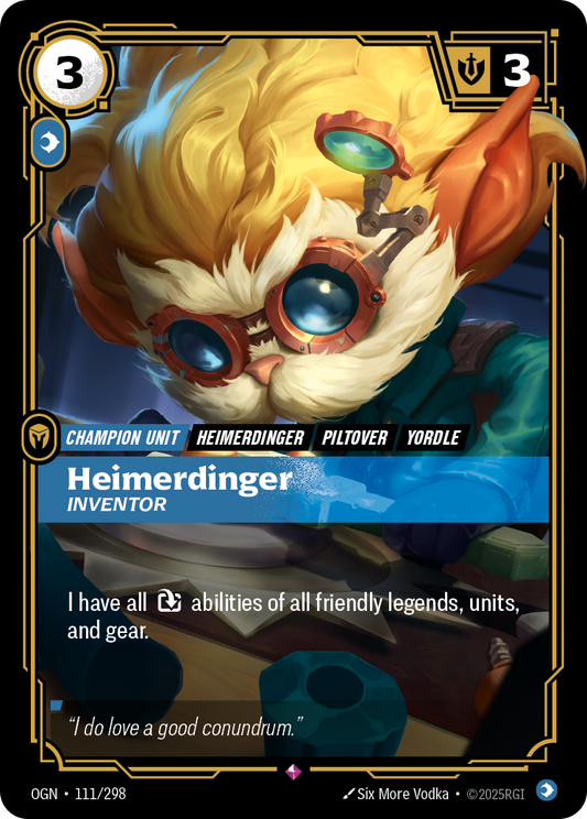 Heimerdinger, Inventor (Champion Unit) (OGN-111/298) (Rare)