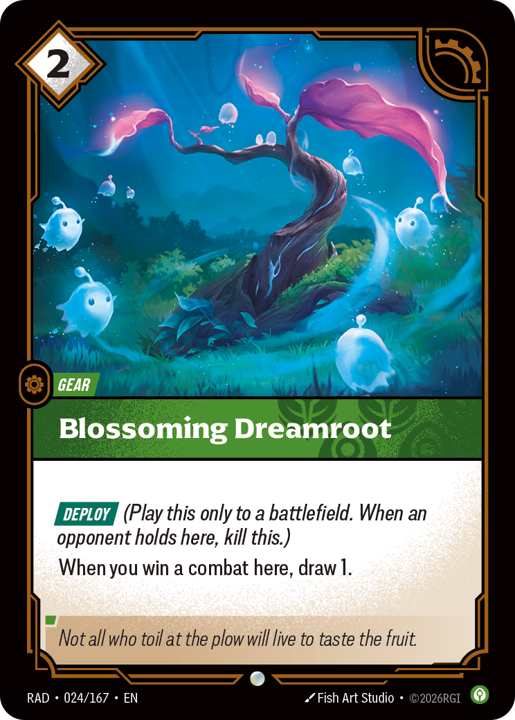 Blossoming Dreamroot (Gear) (RAD-024/167) (Common)
