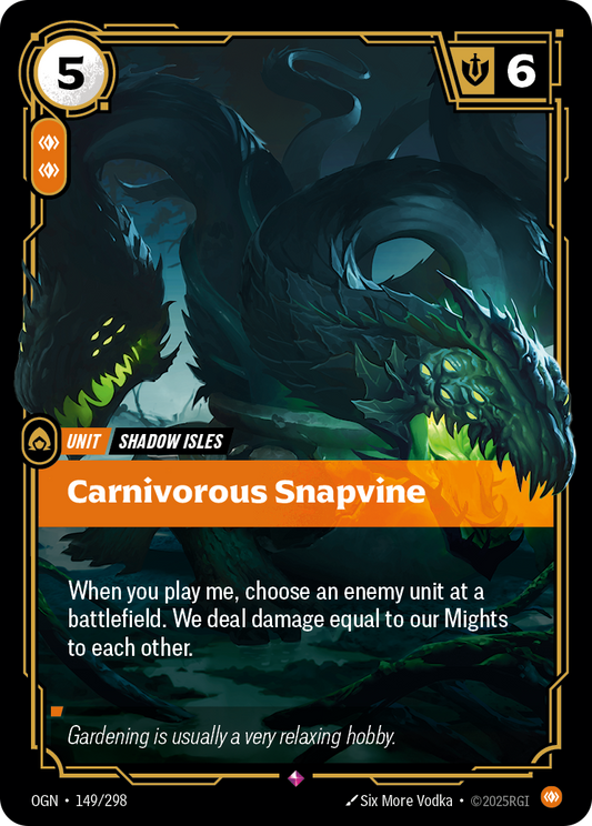 Carnivorous Snapvine (Unit) (OGN-149/298) (Rare)