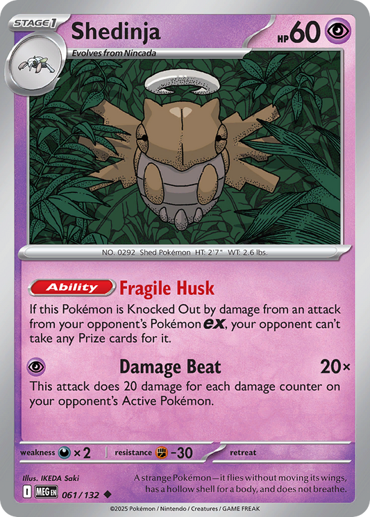Shedinja (Stage 1 Pokémon) (MEG-061/132) (Uncommon)
