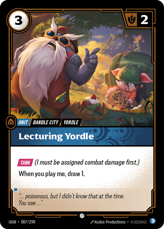 Lecturing Yordle (Unit) (OGN-087/298) (Common)