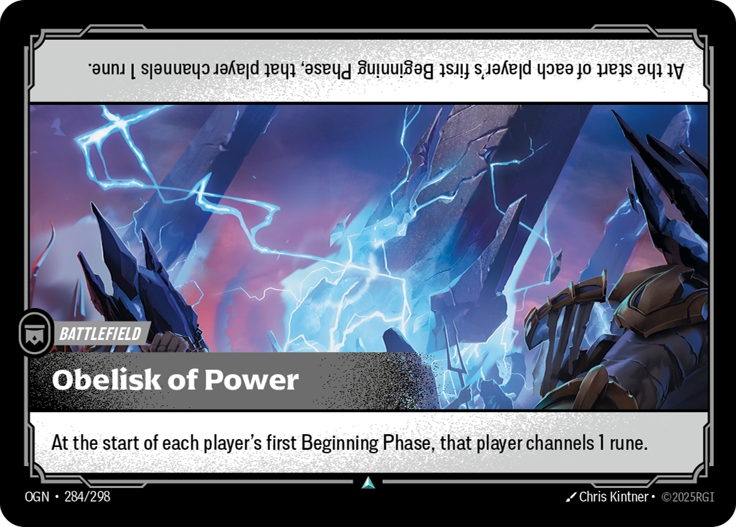 Obelisk of Power (Battlefield) (OGN-284/298) (Uncommon)