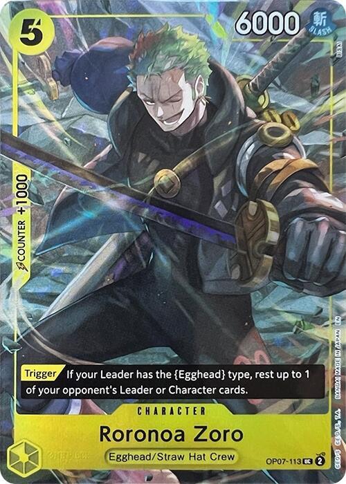 Roronoa Zoro (Character) (OP07-113) (UC) (Alternate Art) (Promo)