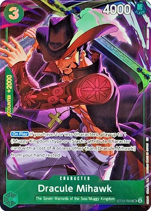 Dracule Mihawk (Character) (ST12-003) (SR) (Alternate Art) (Promo)