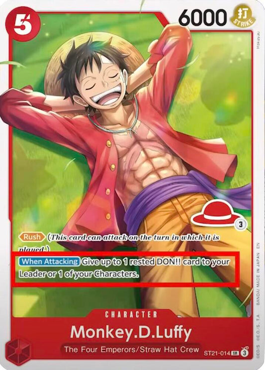 Monkey.D.Luffy (Luffy Deck) (Character) (ST21-014) (SR) (Learn To Play Reprint)