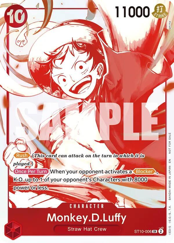 Monkey D Luffy (Character) (ST10-006) (SR) (3rd Anniversary Treasure Campaign Pack) (Promo)