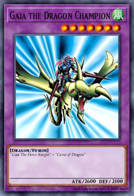Gaia the Dragon Champion (MONSTER) (LOB-EN125) (SECRET RARE)