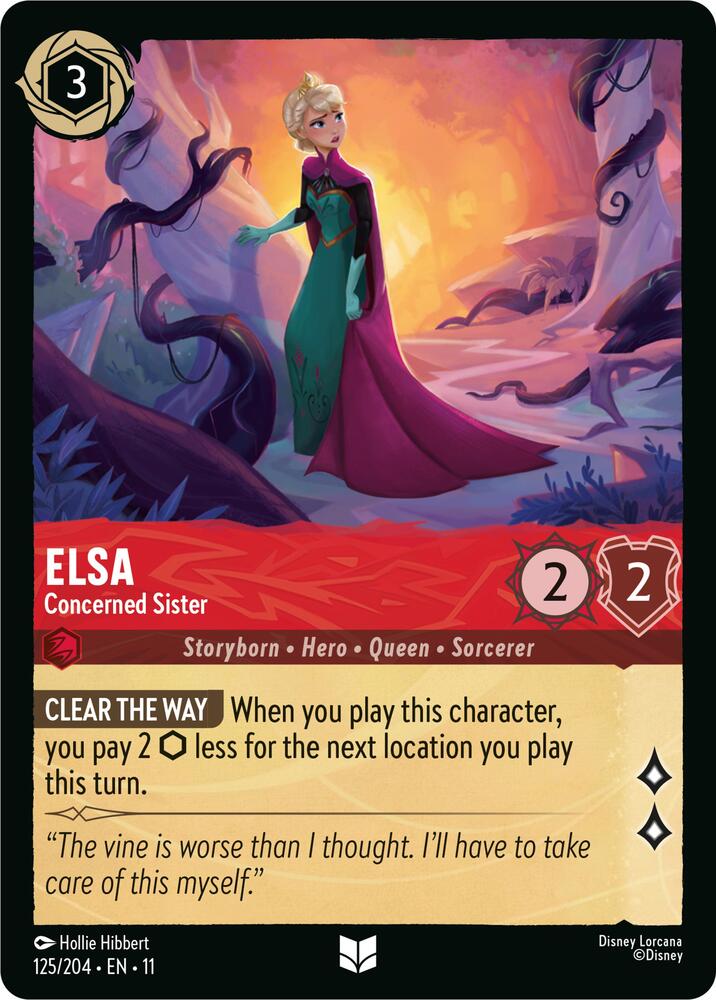 Elsa - Concerned Sister (Storyborn - Hero - Queen - Sorcerer)(125/204 EN 11) (U)