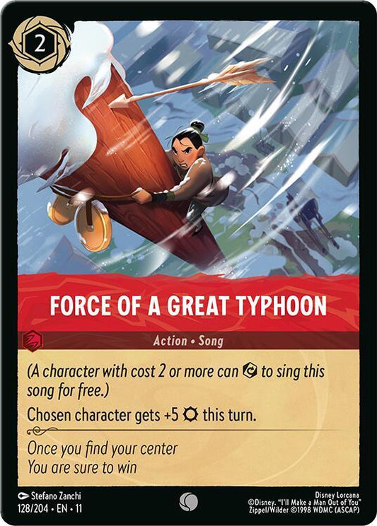 Force of a Great Typhoon (Action - Song)(128/204 EN 11) (C)
