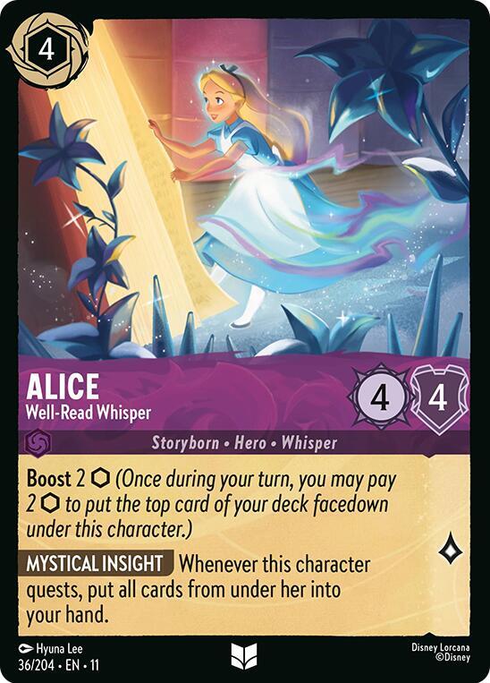Alice - Well-Read Whisper (Storyborn - Hero - Whisper)(36/204 EN 11) (U)