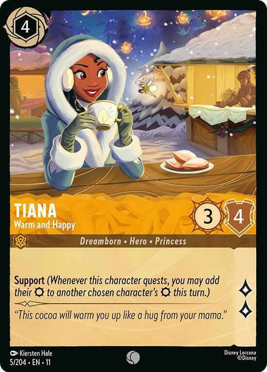Tiana - Warm and Happy (Dreamborn - Hero - Princess)(5/204 EN 11) (C)