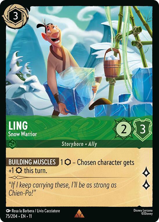 Ling - Snow Warrior (Storyborn - Ally)(75/204 EN 11) (R)