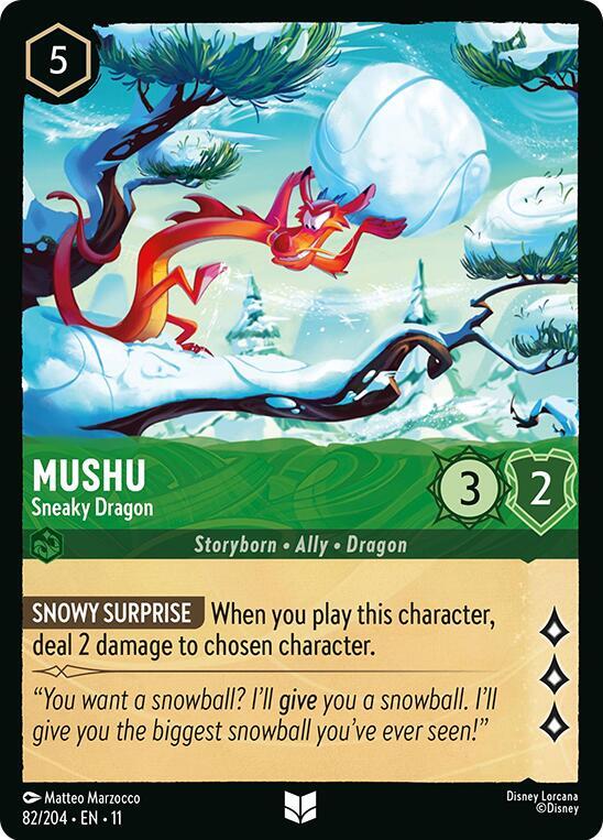 Mushu - Sneaky Dragon (Storyborn - Ally - Dragon)(82/204 EN 11) (U)