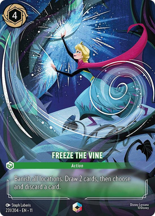 Freeze the Vine (Action)(231/204 EN 11) (Enchanted*) (Alternate Art)