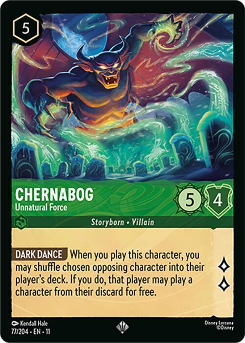 Chernabog - Unnatural Force (Storyborn - Villain - Deity)(77/204 EN 11) (SR)