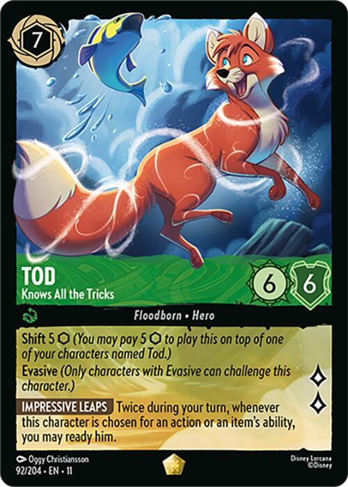 Tod - Knows All the Tricks (Floodborn - Hero)(92/204 EN 11) (L)