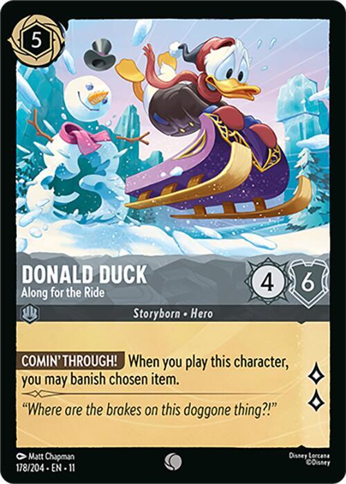 Donald Duck - Along for the Ride (Dreamborn - Hero)(178/204 EN 11) (C)