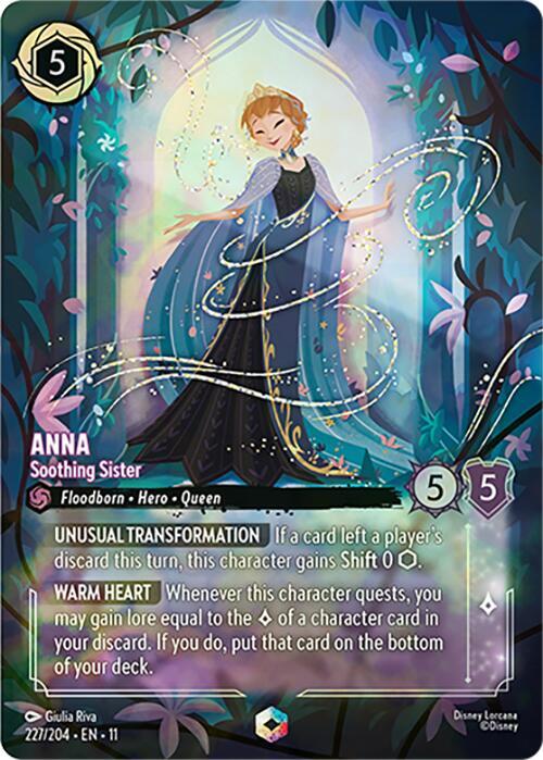 Anna - Soothing Sister (Storyborn - Hero - Queen)(227/204 EN 11) (Enchanted*) (Alternate Art)