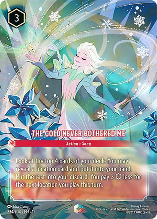 The Cold Never Bothered Me (Action - Song)(234/204 EN 11) (Enchanted*) (Alternate Art)