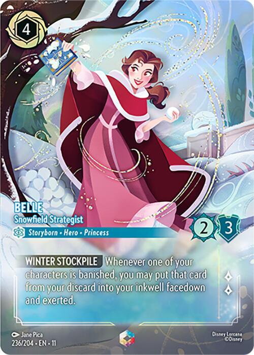 Belle - Snowfield Strategist (Dreamborn - Hero - Princess)(236/204 EN 11) (Enchanted*) (Alternate Art)