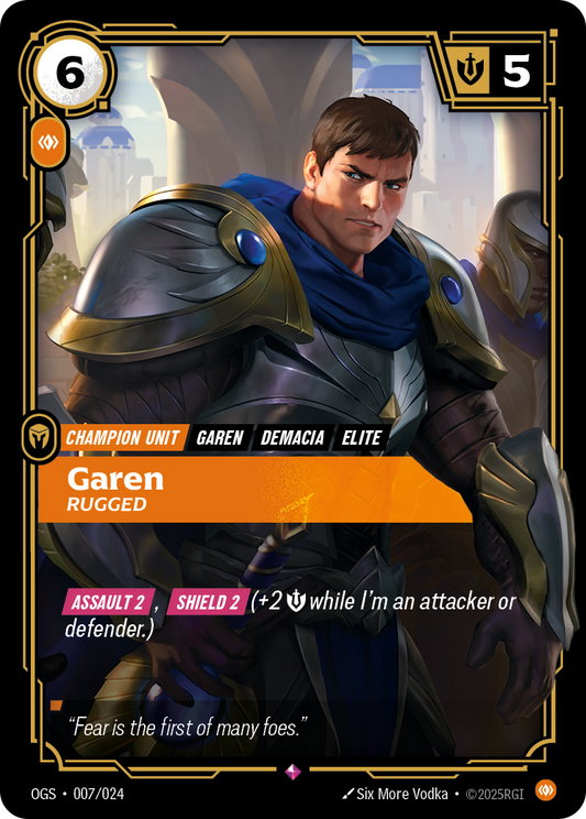 Garen, Rugged (Champion Unit) (OGS-007/024) (Rare)
