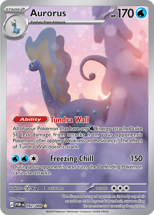 Aurorus (Stage 2 Pokémon) (POR-092/088) (Illustration Rare)