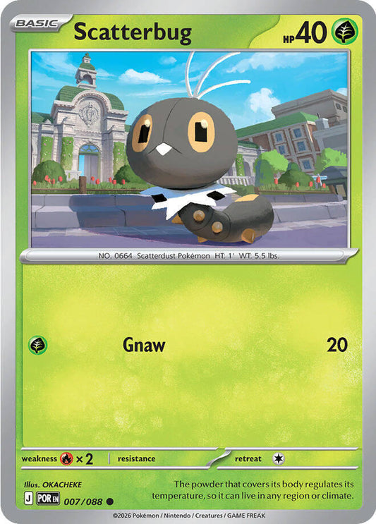 Scatterbug (Basic Pokémon) (POR-007/088) (Common)