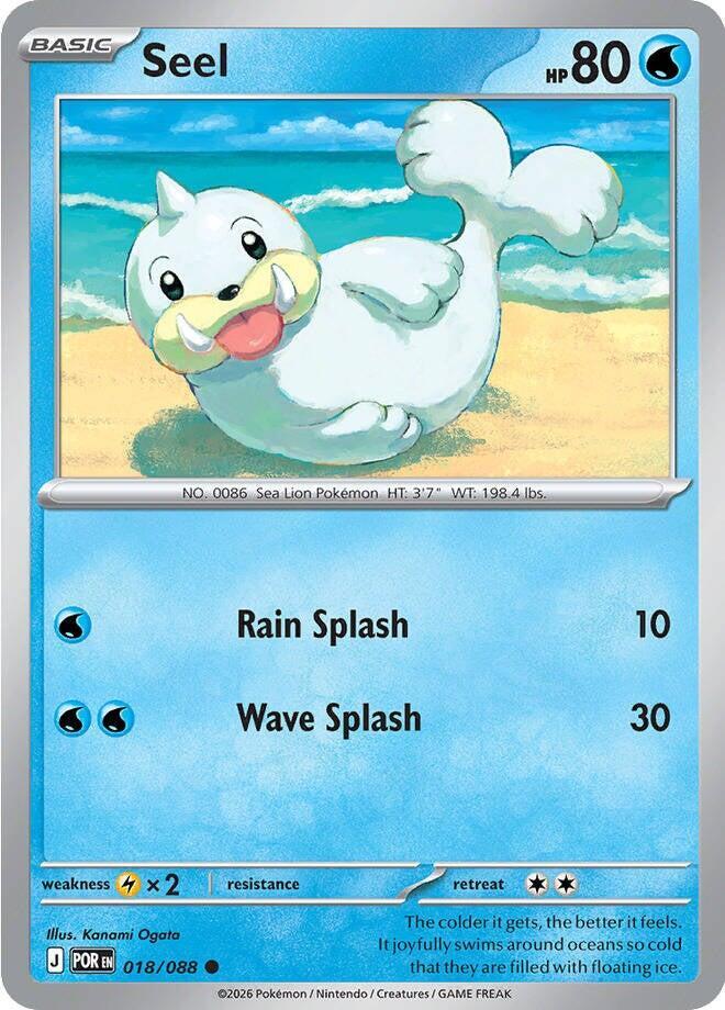 Seel (Basic Pokémon) (POR-018/088) (Common)