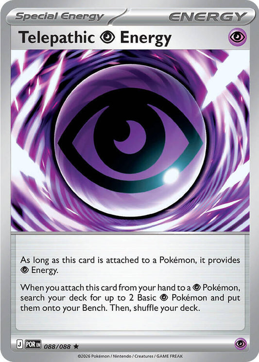Telepathic Psychic Energy (Special Energy) (POR-088/088) (Rare)