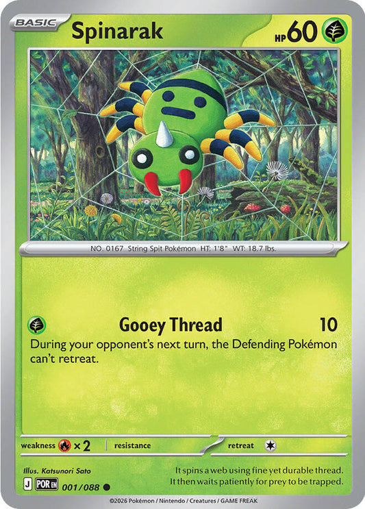 Spinarak (Basic Pokémon) (POR-001/088) (Common)