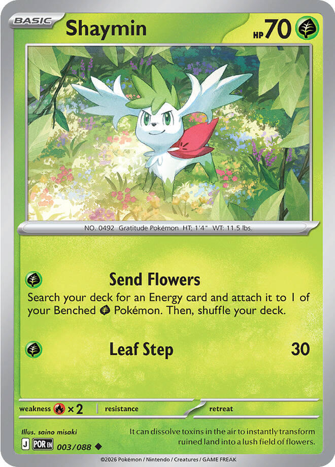 Shaymin (Basic Pokémon) (POR-003/088) (Uncommon)