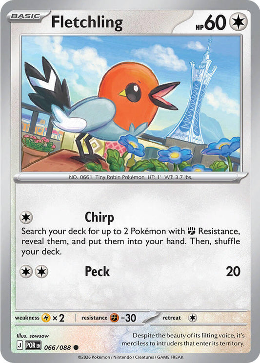 Fletchling (Basic Pokémon) (POR-066/088) (Common)