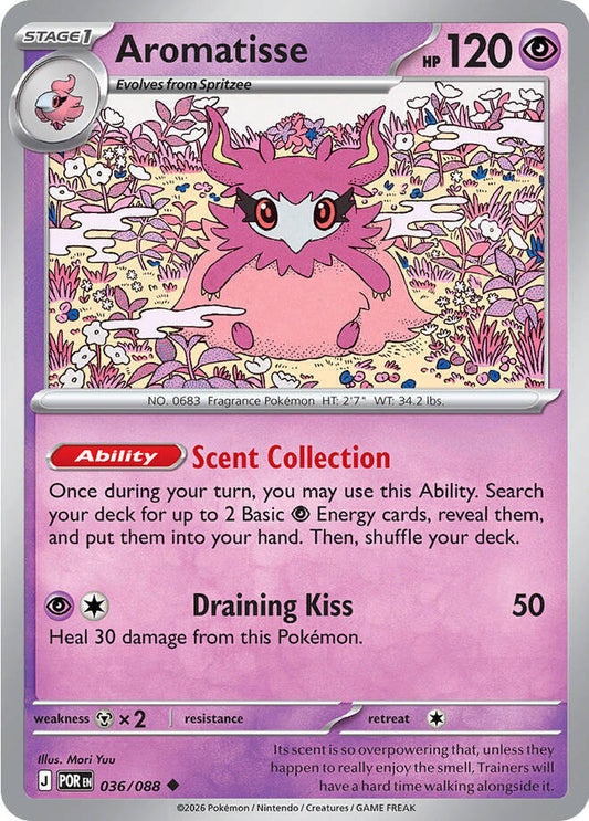 Aromatisse (Stage 1 Pokémon) (POR-036/088) (Uncommon)