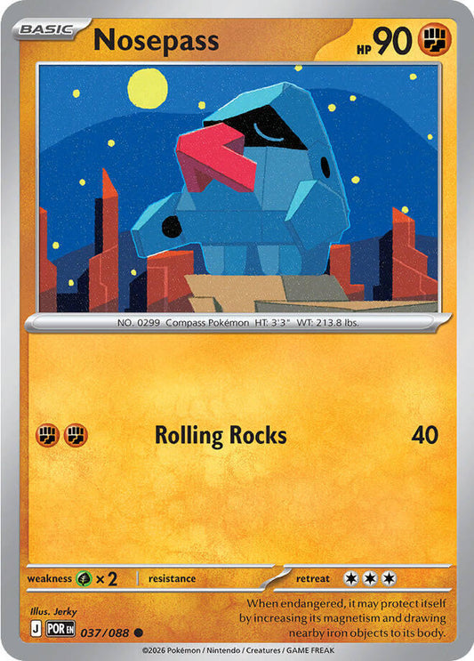 Nosepass (Basic Pokémon) (POR-037/088) (Common)