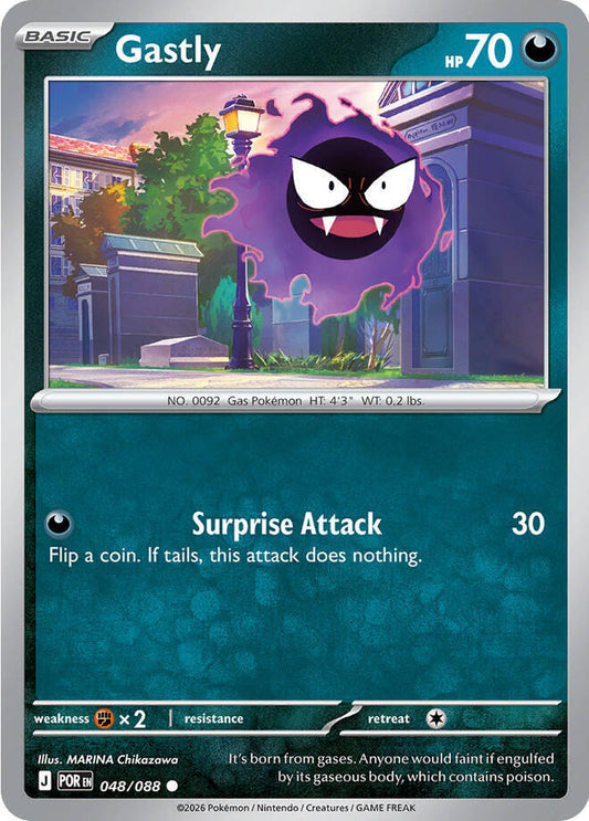 Gastly (Basic Pokémon) (POR-048/088) (Common)