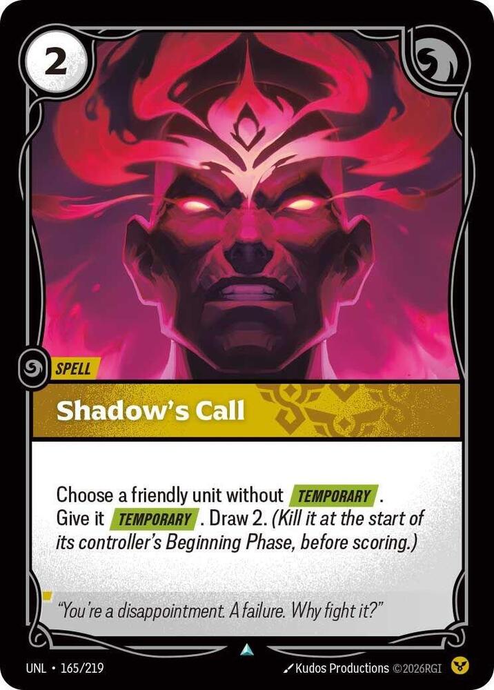 Shadow's Call (Spell) (UNL-165/219) (U)