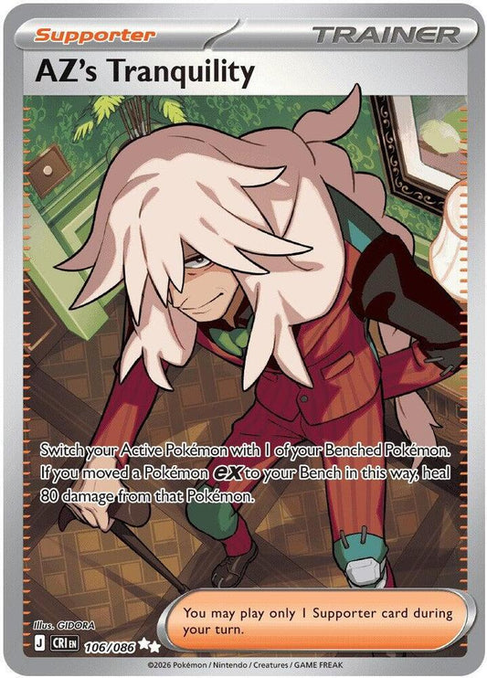 AZ's Tranquility (Supporter) (CRI-106/086) (Ultra Rare)