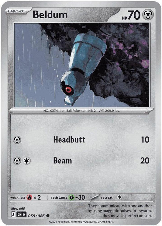 Beldum (Basic Pokémon) (CRI-059/086) (Common)