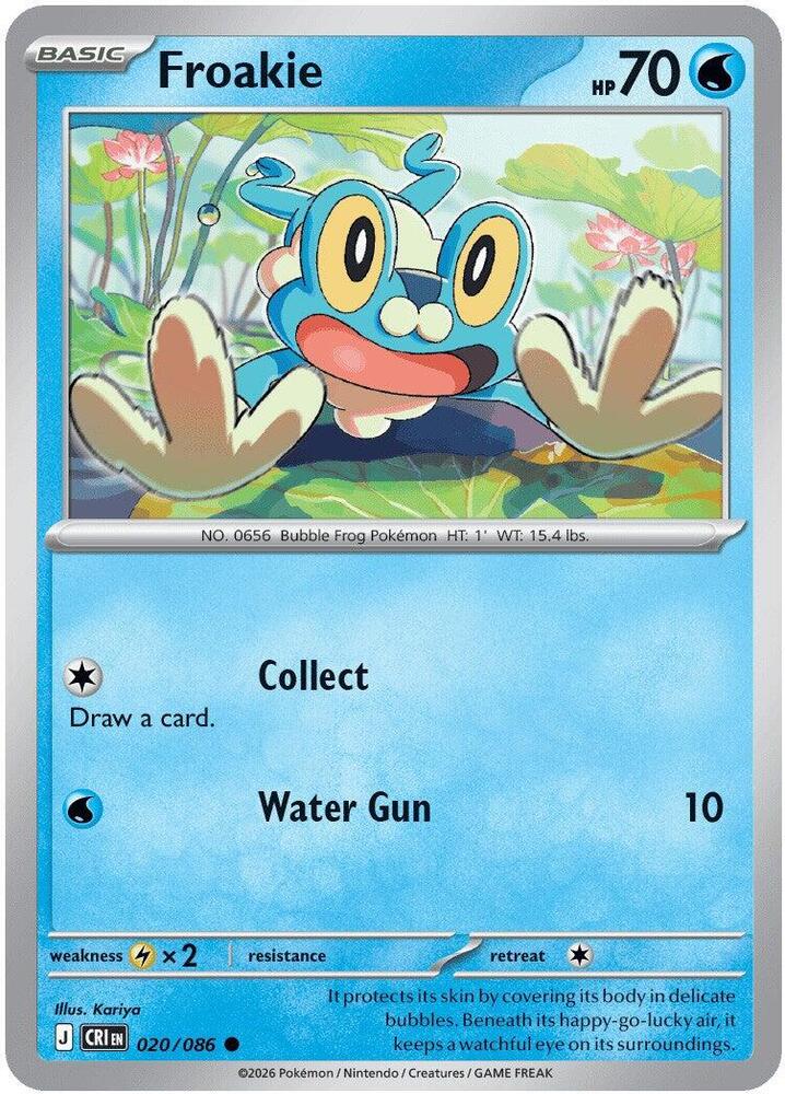 Froakie (Basic Pokémon) (CRI-020/086) (Common)