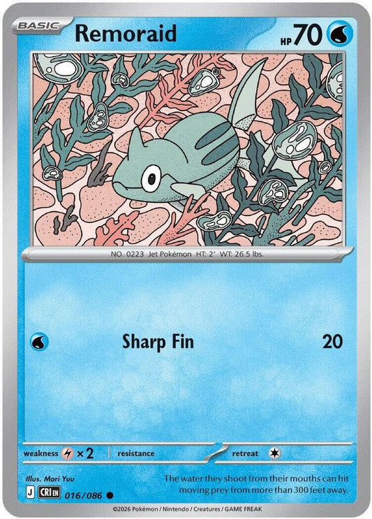 Remoraid (Basic Pokémon) (CRI-016/086) (Common)