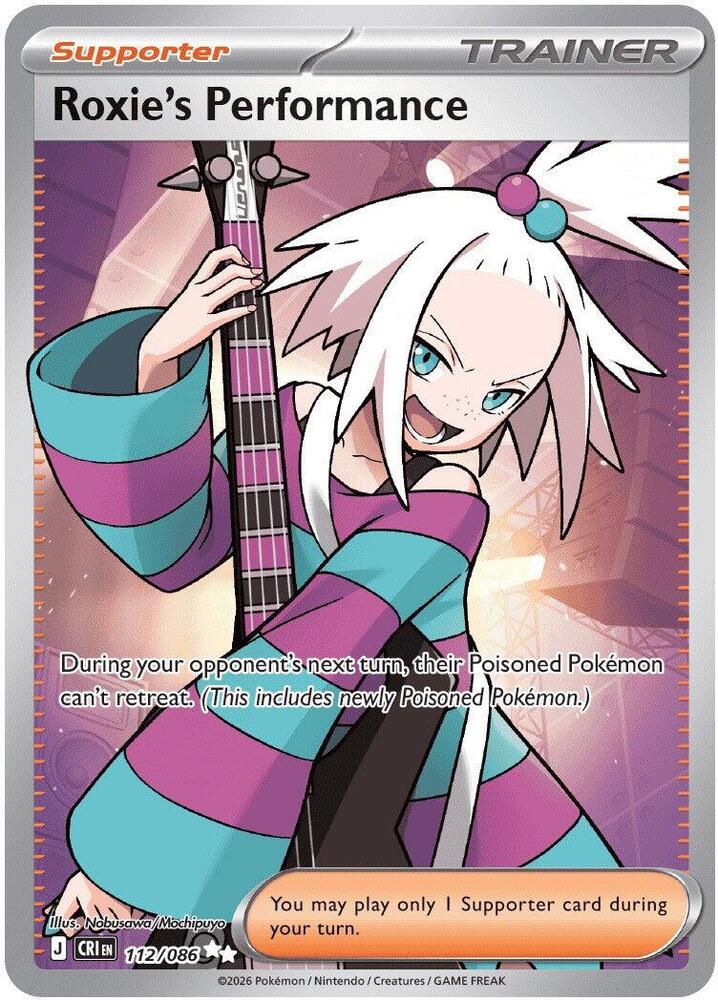 Roxie's Performance (Supporter) (CRI-112/086) (Ultra Rare)
