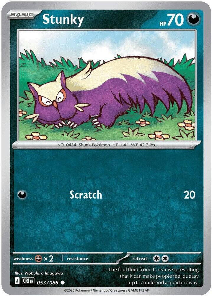 Stunky (Basic Pokémon) (CRI-053/086) (Common)