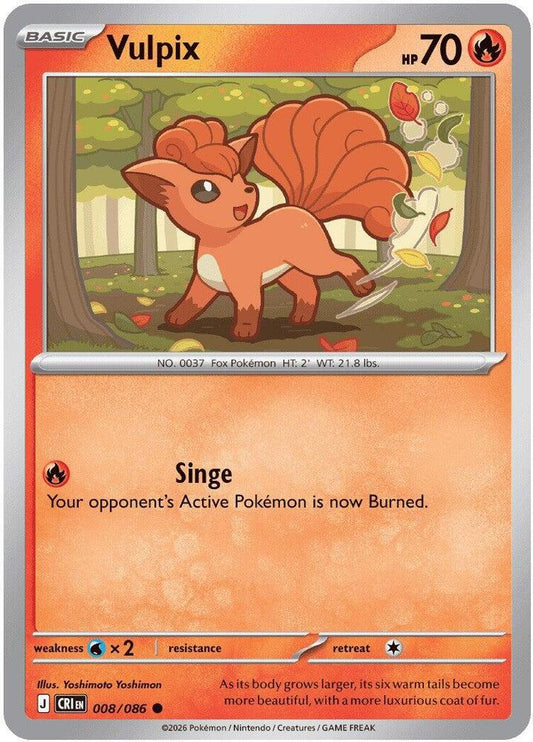 Vulpix (Basic Pokémon) (CRI-008/086) (Common)