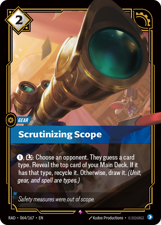 Scrutinizing Scope (Gear) (RAD-064/167) (Rare)
